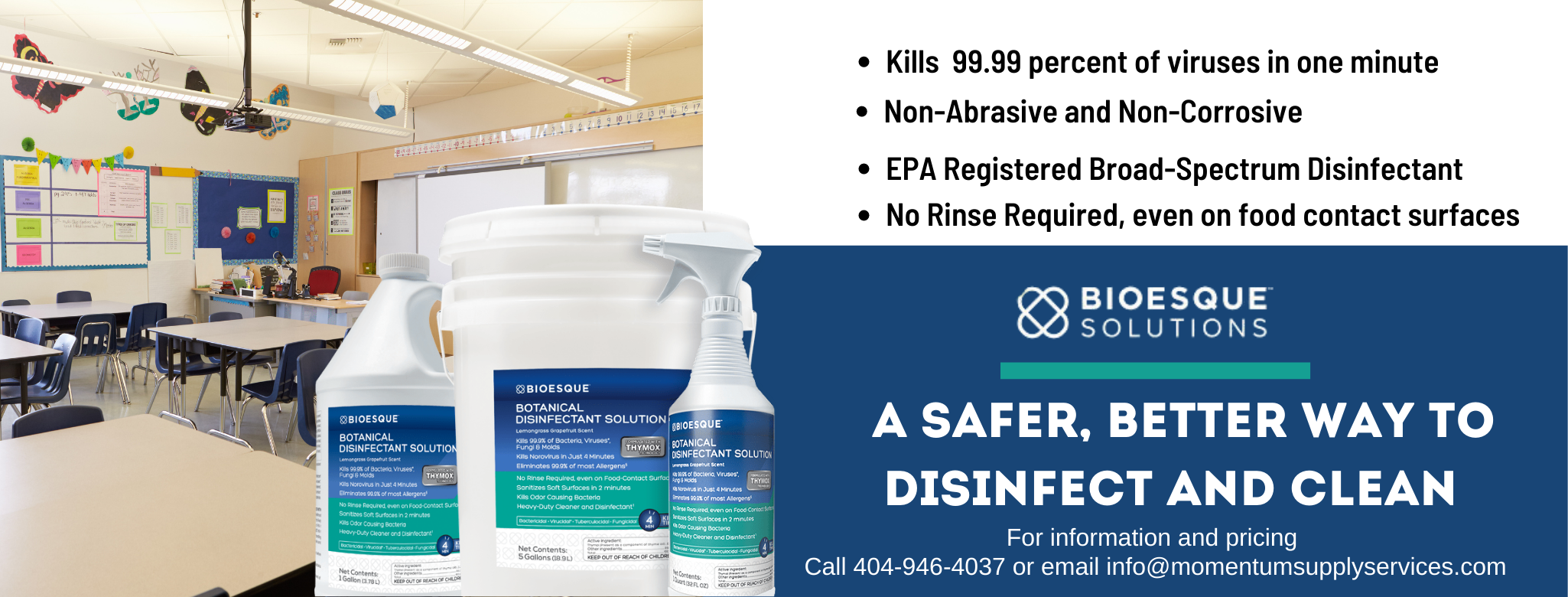 Disinfectant, janitorial, cleaning
